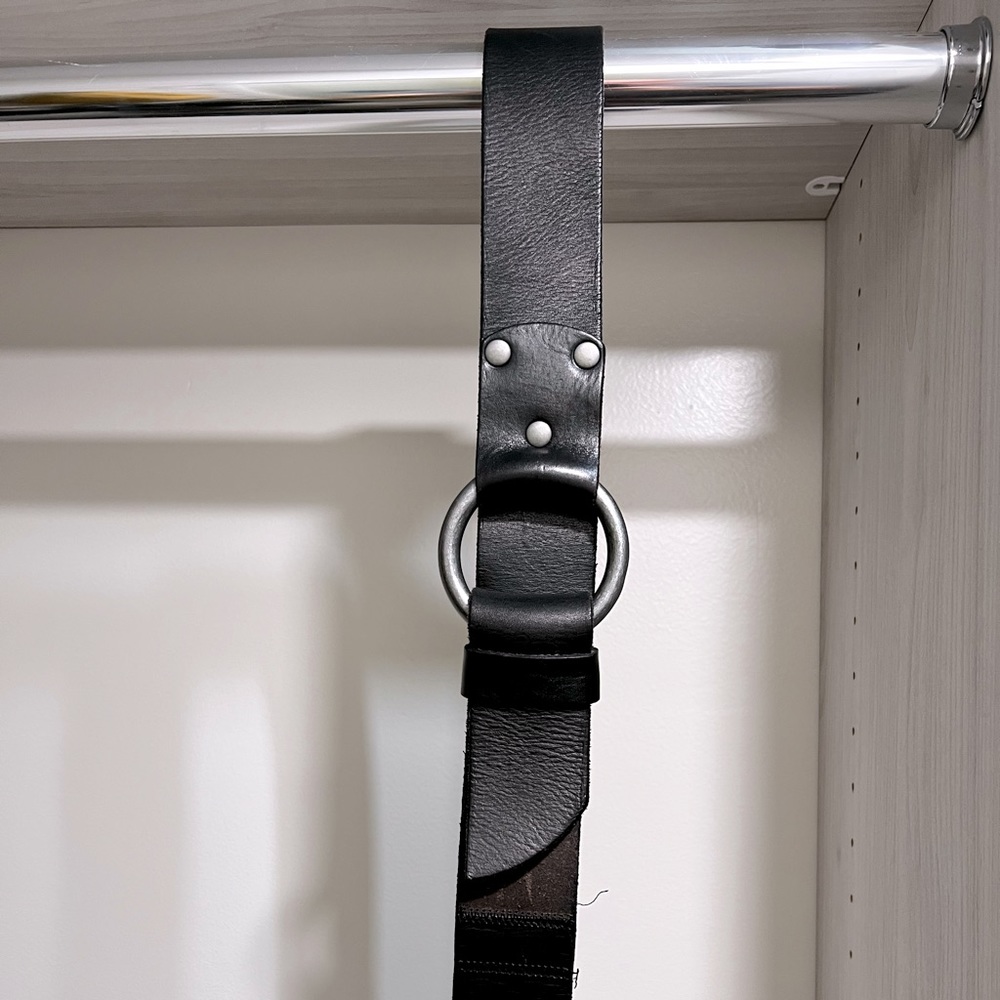 Full Grain Genuine Leather Designer Black Belt
